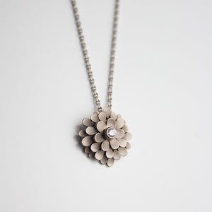 Dahlia 18ct. white gold and Diamond Necklace