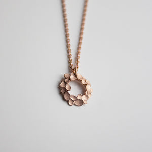 Floral Wreath small 18ct Rose Gold Necklace
