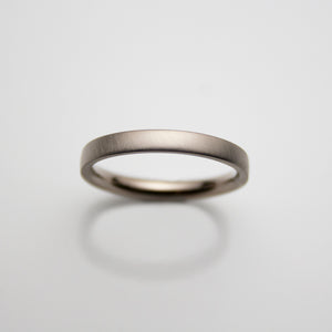 18ct. white Gold Mens Band 3mm