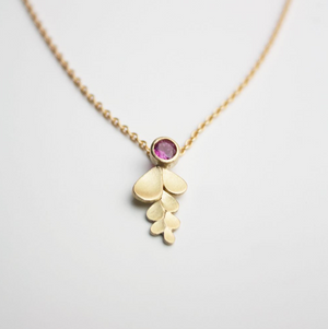 Wisteria 18ct. Gold and Ruby Necklace