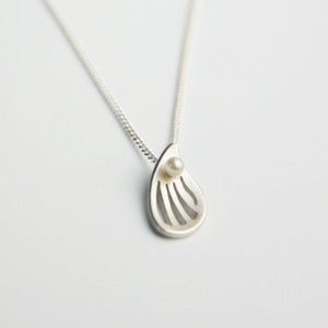 Wings Silver and Pearl Necklace