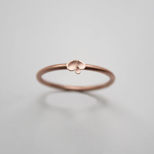 Dahlia three petal 9ct. Rose Gold Ring