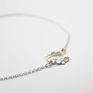 Floral wreath small Silver Bracelet