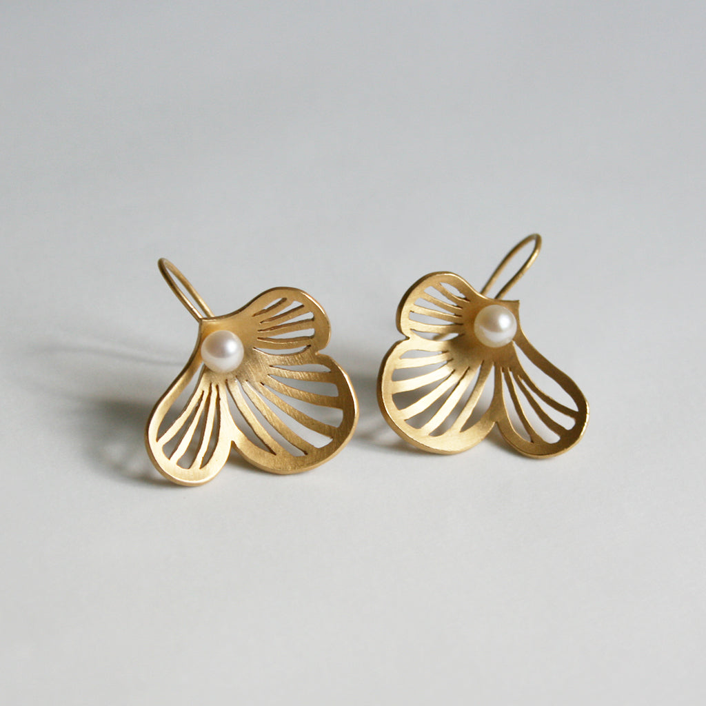 Auree 18ct Gold-Plated Vermeil Silver Langton Diamond Stud Earrings |  Liberty