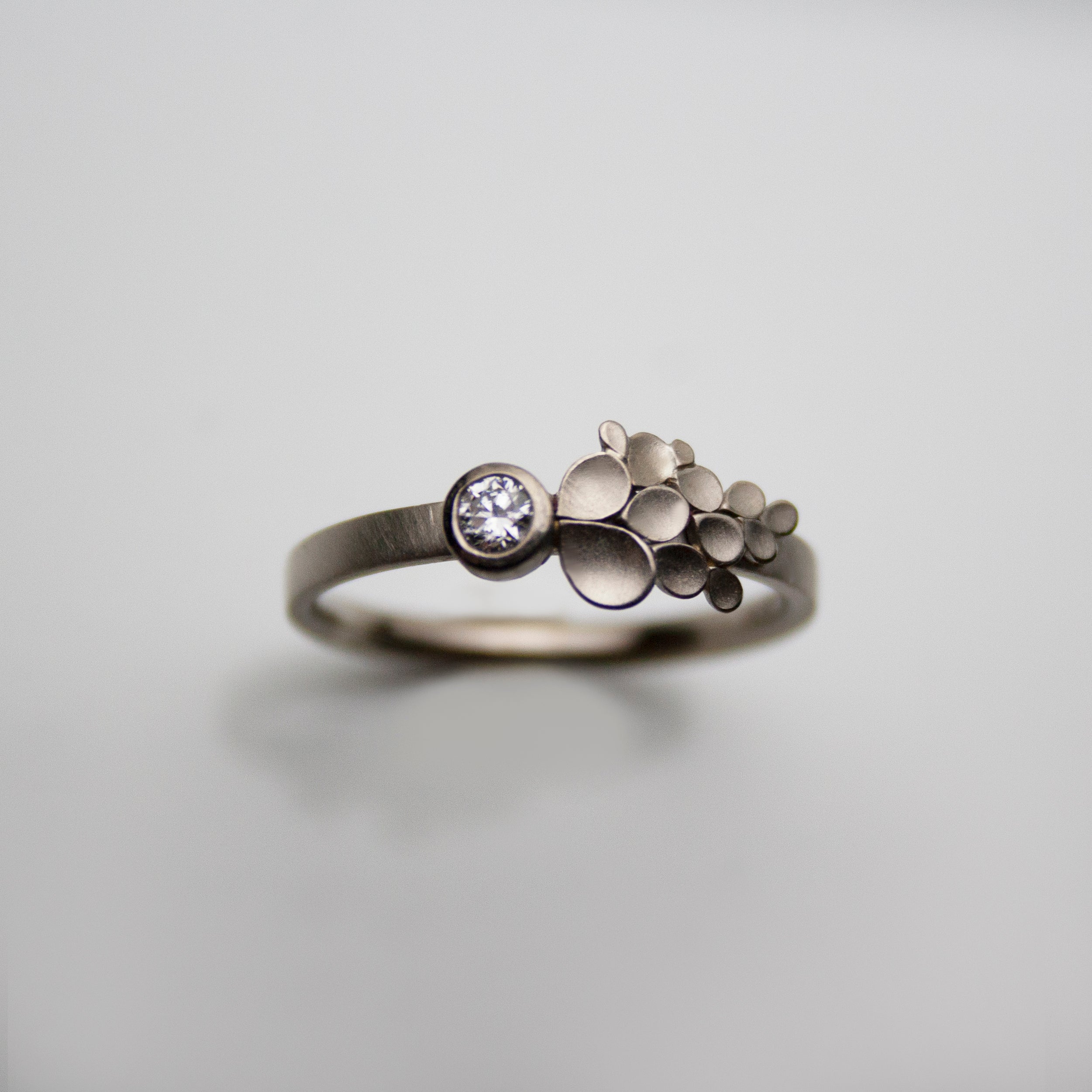 Wisteria 18ct. white Gold and Diamond Ring